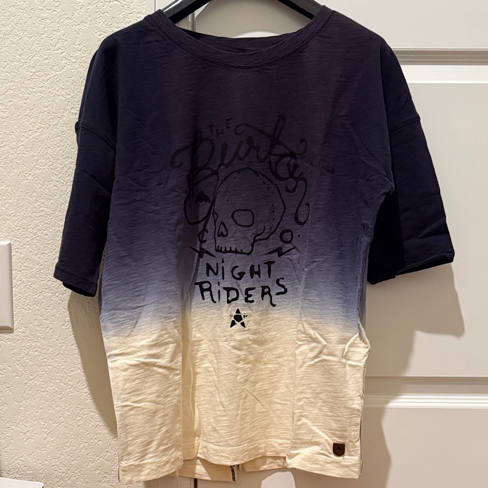 Burton Ombre Night Riders Skull Tee - Black & Cream